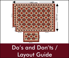 Victorian floor tile layout guide